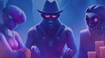 Image of three mysterious, shadowy characters with red glowing eyes, symbolizing the feedback bonus at Money-X Casino Casino.